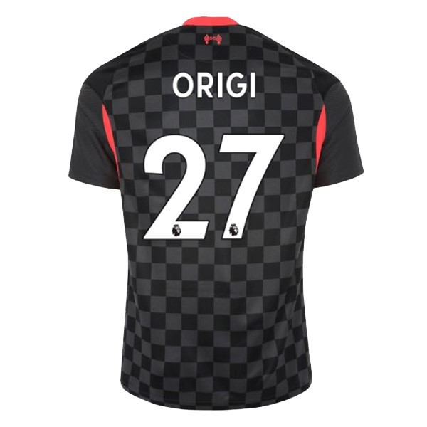 Camiseta Liverpool NO.27 Origi 3ª 2020-2021 Negro